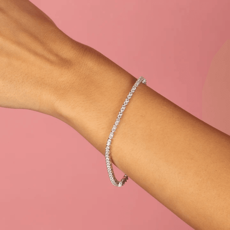Silver Clear CZ Tennis Bracelet