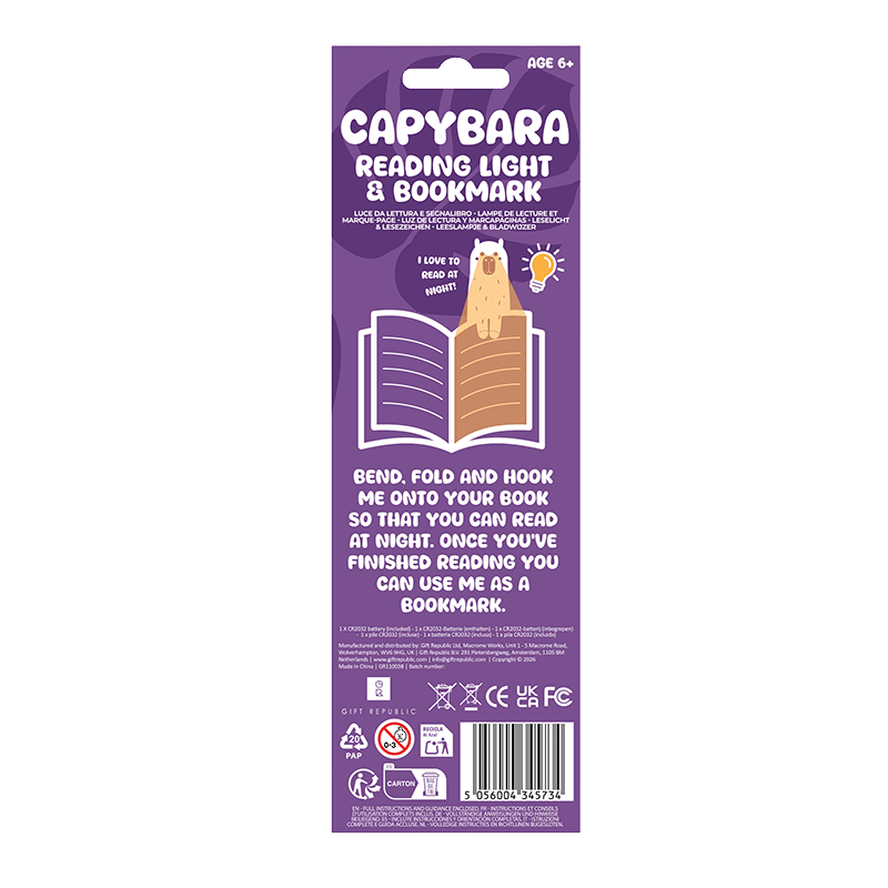 Capybara Booklight