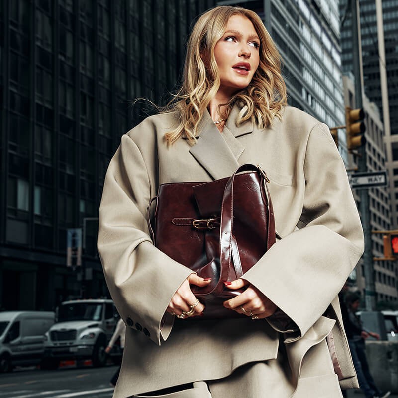 Belted Bag in Rosewood
