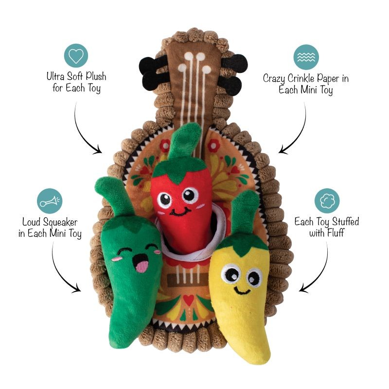 Fiesta Till You Siesta Plush Dog Toy