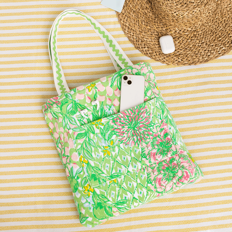 Towel Tote, Lime Feeling Good