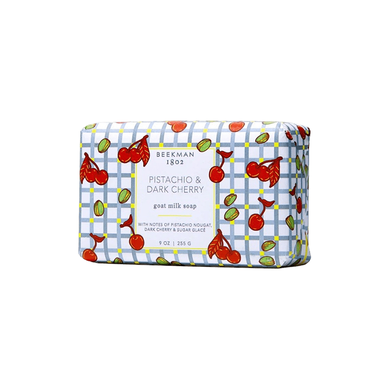 Pistachio & Dark Cherry Goat Milk Soap