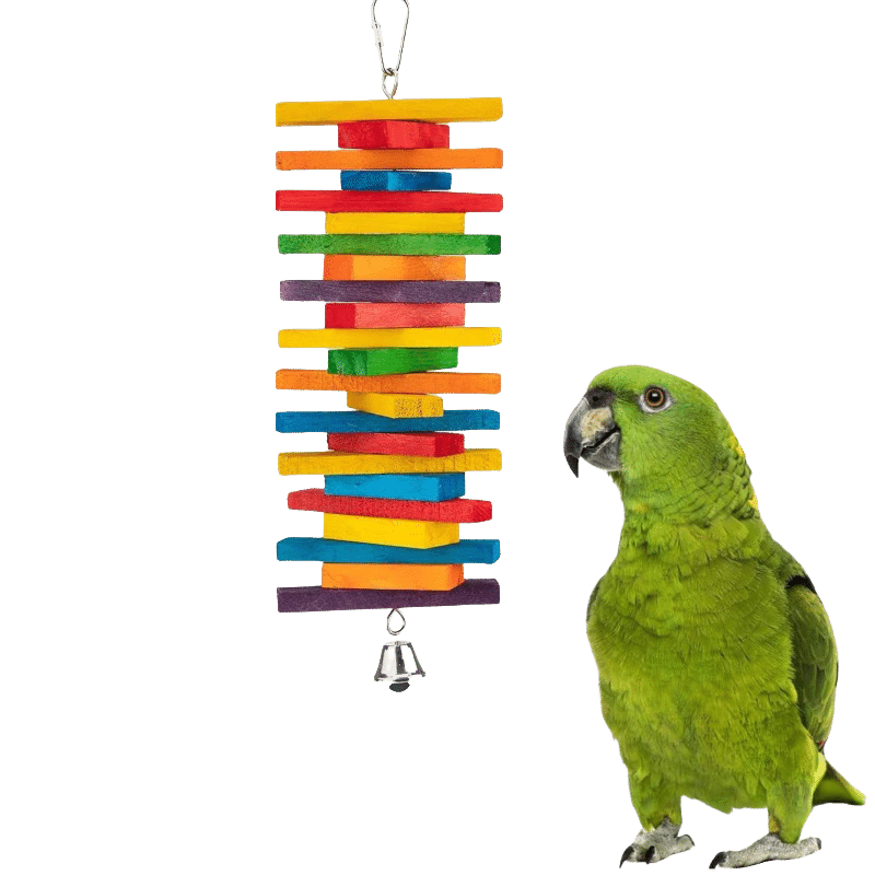 Colorful Hanging Chew Toy for Small Birds