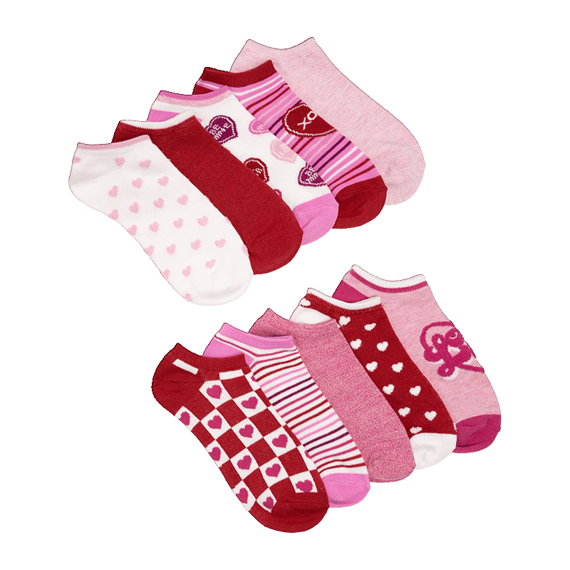 Set of 10 Valentine's Day Socks
