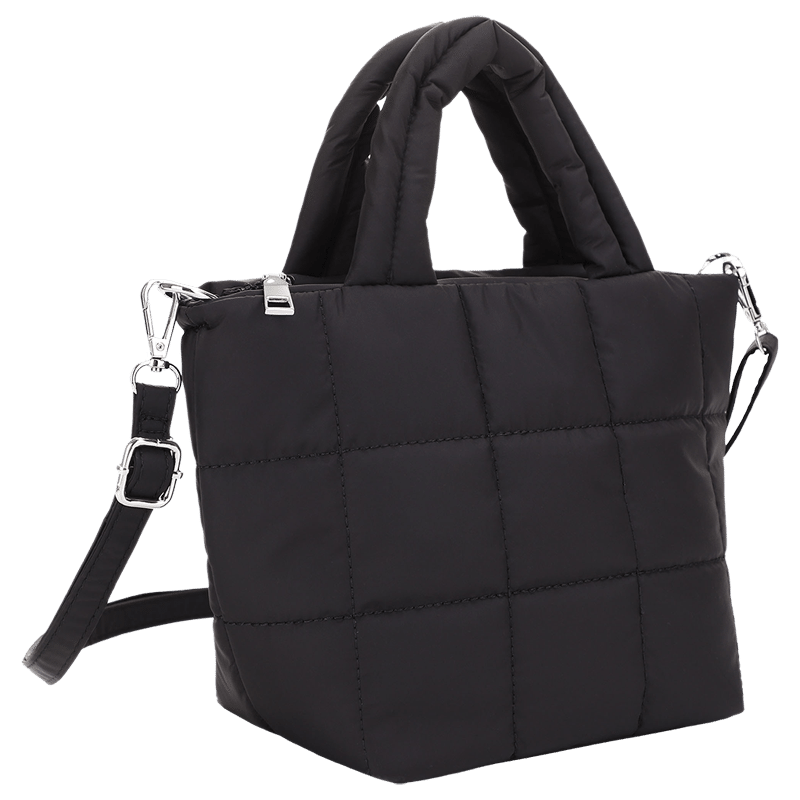 Square Quilted Tote Crossbody