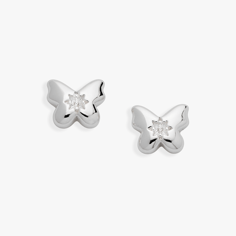 Butterfly Crystal Stud Earrings