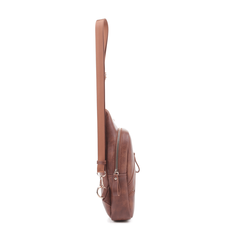 Zipper Detail Sling Bag