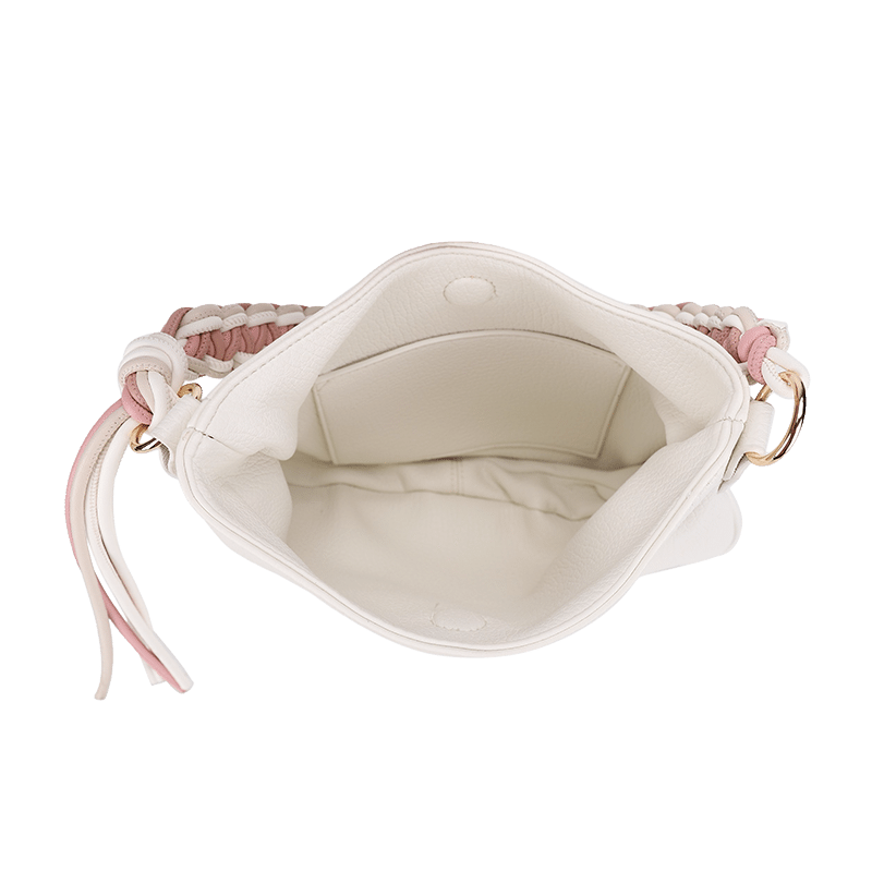 Braided Handle Shoulder Bag