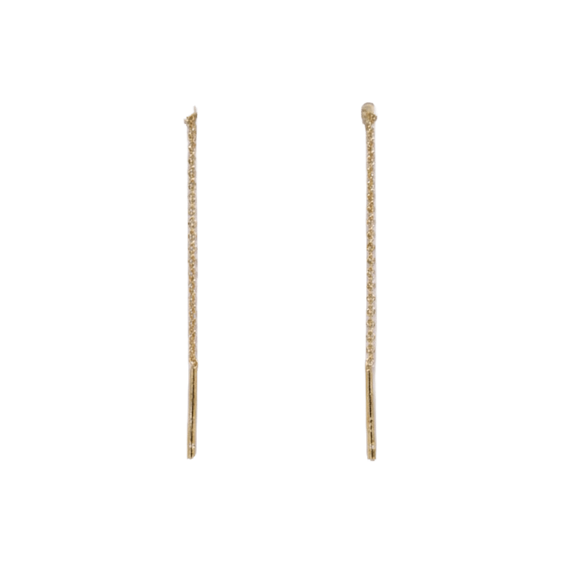 Studded Threader - Pink CZ