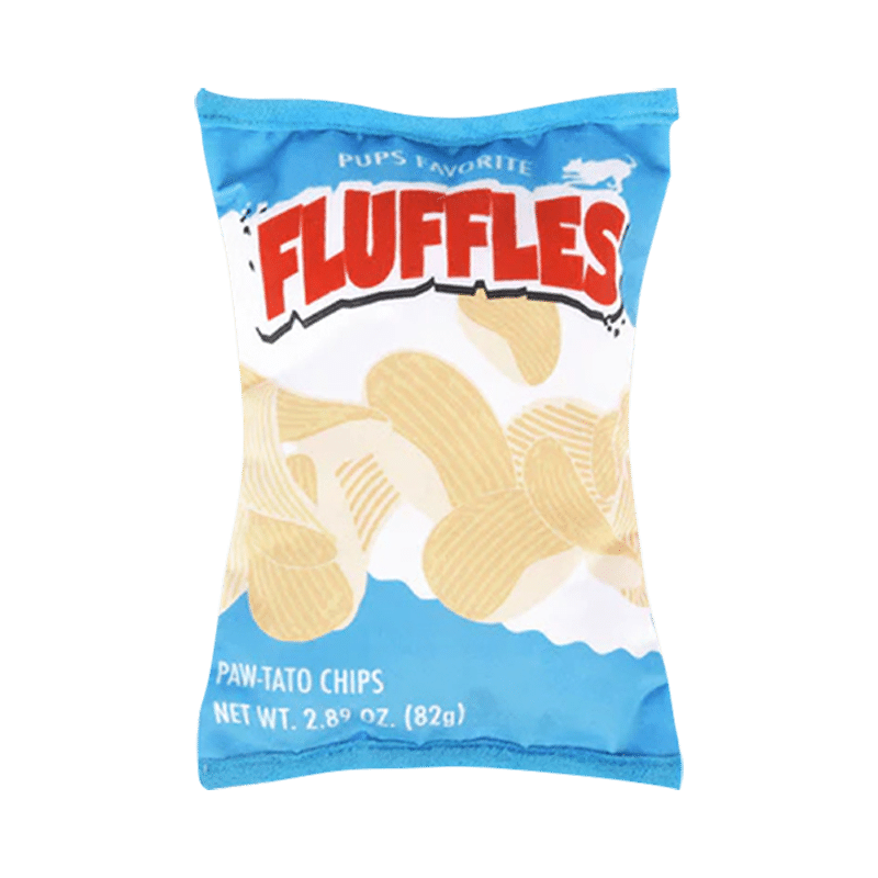 Snack Attack Fluffles Chips Dog Toy