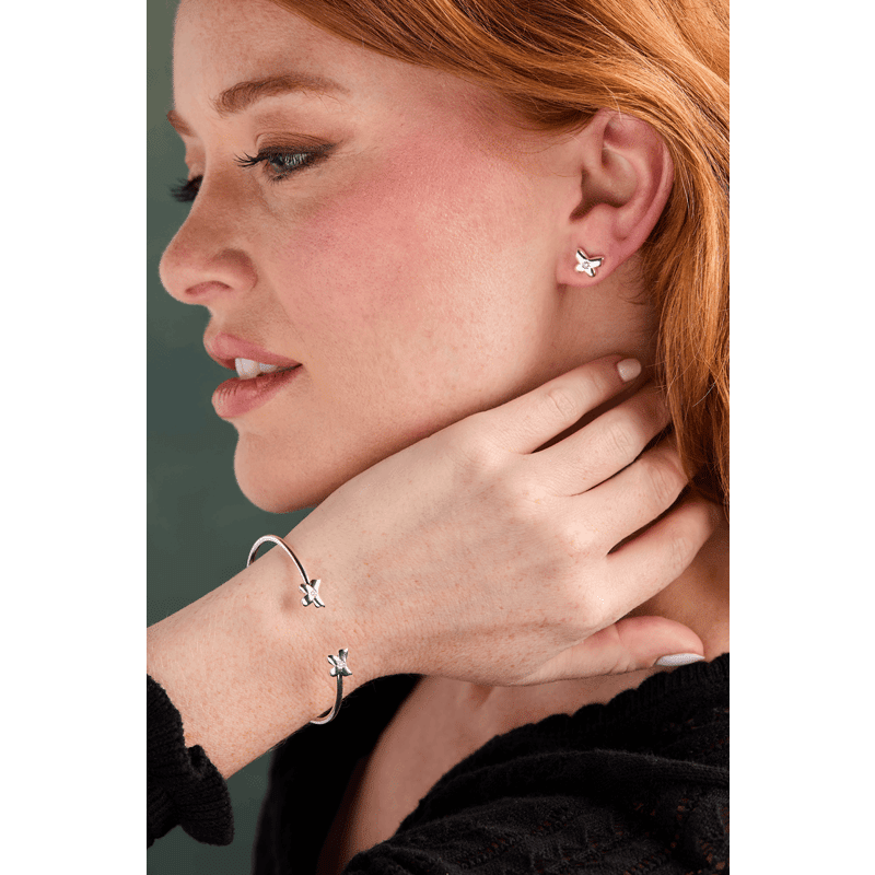 Butterfly Crystal Stud Earrings