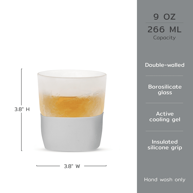 Glass FREEZE Whiskey Glass (Set of 2)