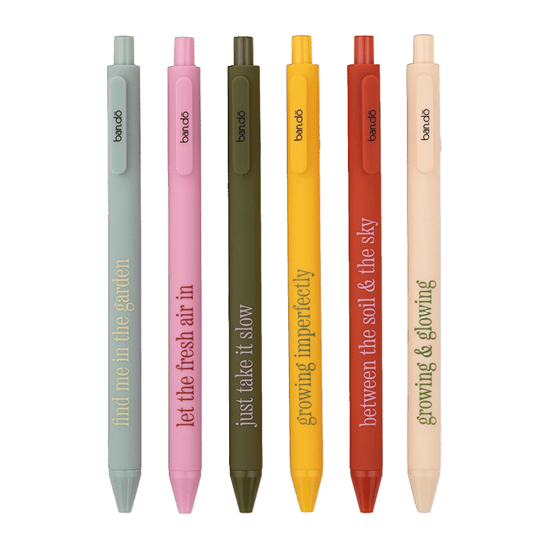 Write On Gel Pen Set, Garden Sayings
