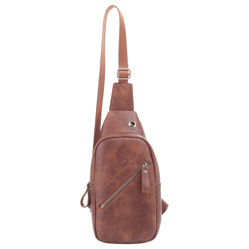 Zipper Detail Sling Bag