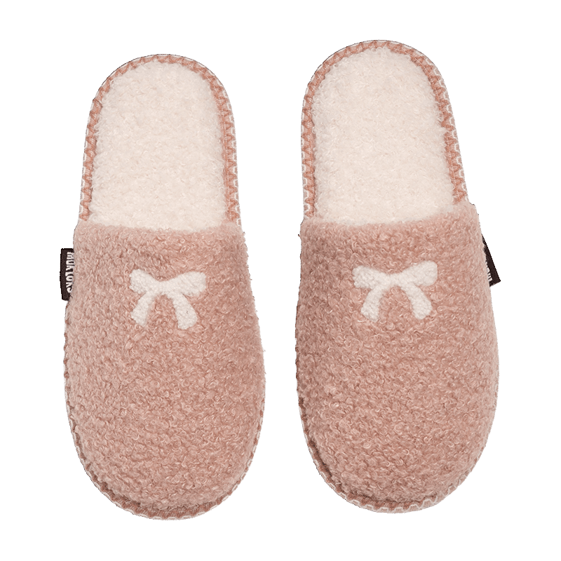 Women's Novelty Sherpa Slipper with Bow 