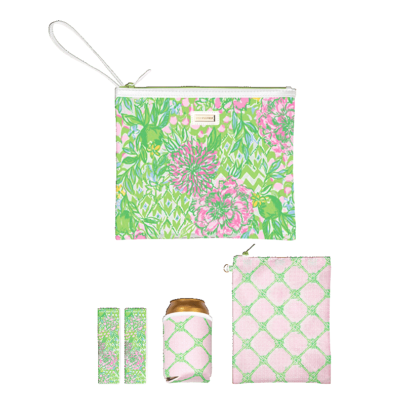 Beach Day Pouch Set, Lime Feeling Good