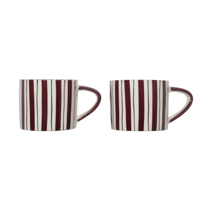 Set of 2 Mugs- Cherry Lacquer