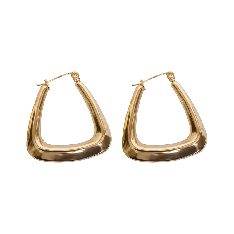 18K Gold Plated Lena Hoops