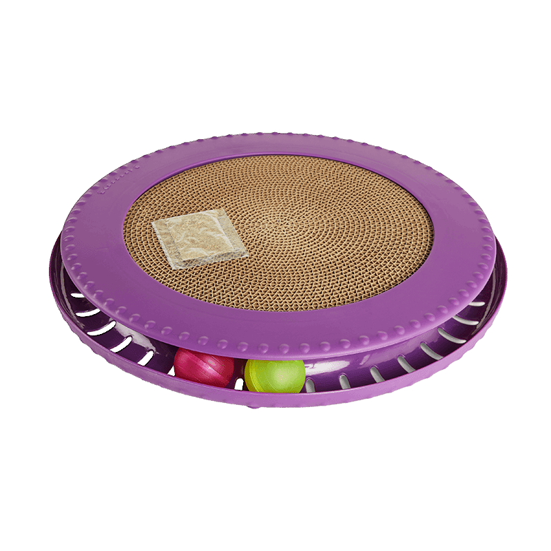 Cat Track Toy with Replaceable Scratch Pad, Medium