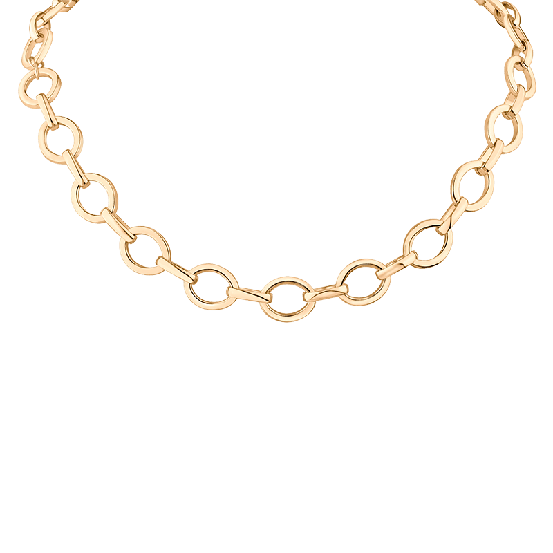 Round Interlocking Links Necklace