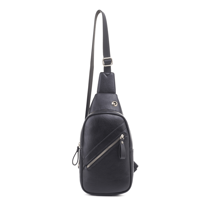 Zipper Detail Sling Bag