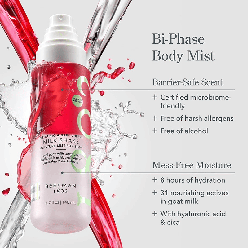 Pistachio & Dark Cherry Milk Shake Moisture Mist For Body