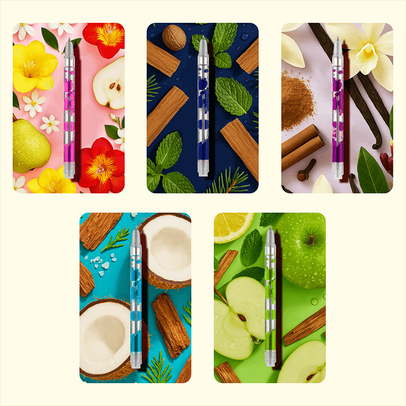 Scented Lava Pens Brights 5 PK