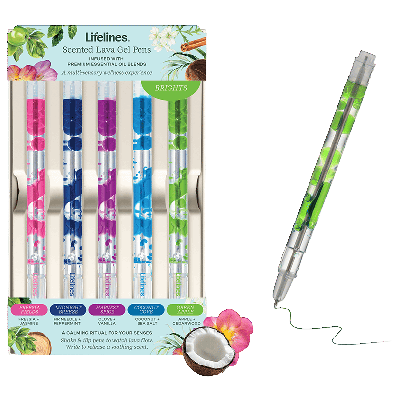 Scented Lava Pens Brights 5 PK