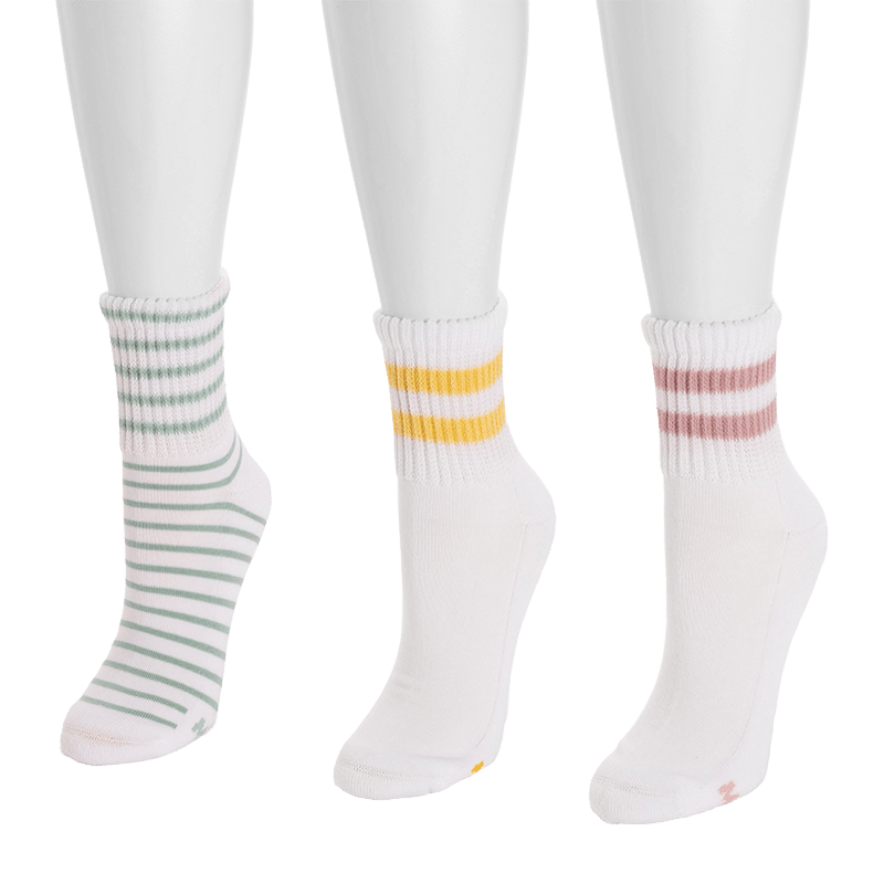 Women's Cotton Quarter Crew Socks (3 Pair) 