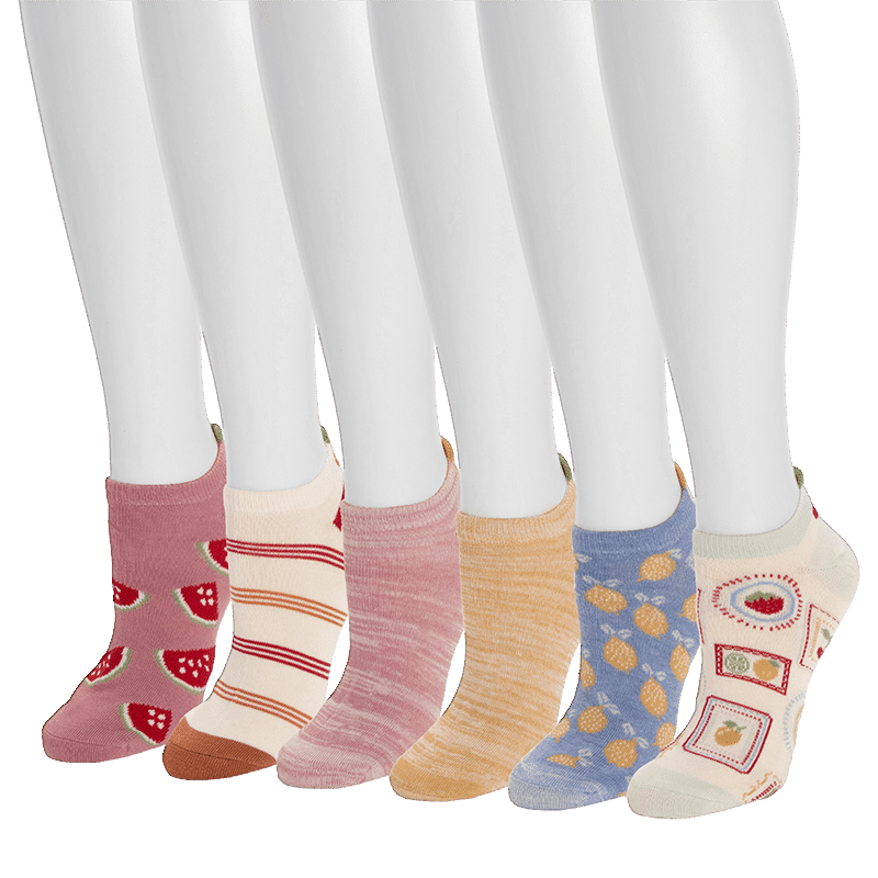 Women's 6 Pk 3D Tab Low Cut