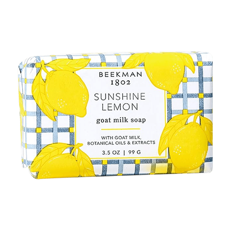 Sunshine Lemon Palm-Sized Goat Milk Soap