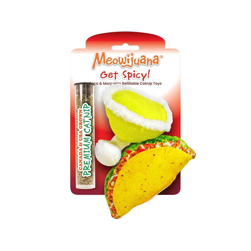 Get Spicy Taco Margarita Catnip Toy 2-Pack