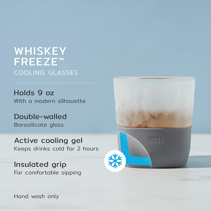 Glass FREEZE Whiskey Glass (Set of 2)