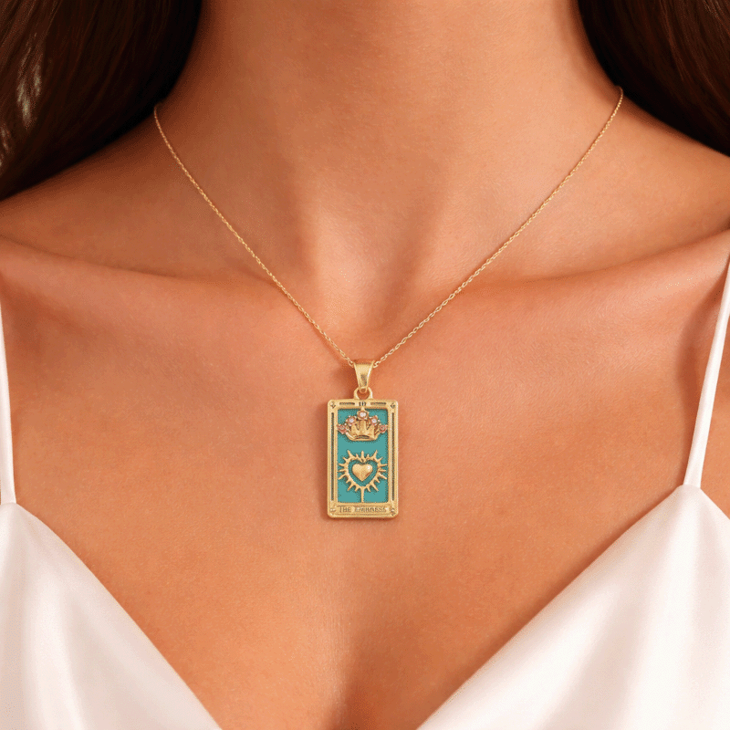Tarot-Inspired Pendant Necklace