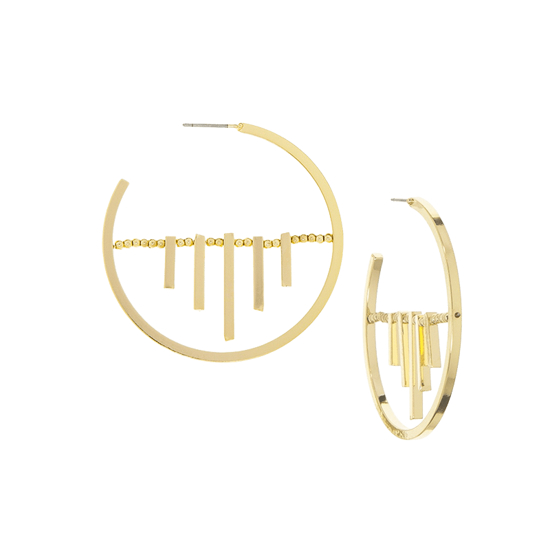 Post Hoop with Bar Charms