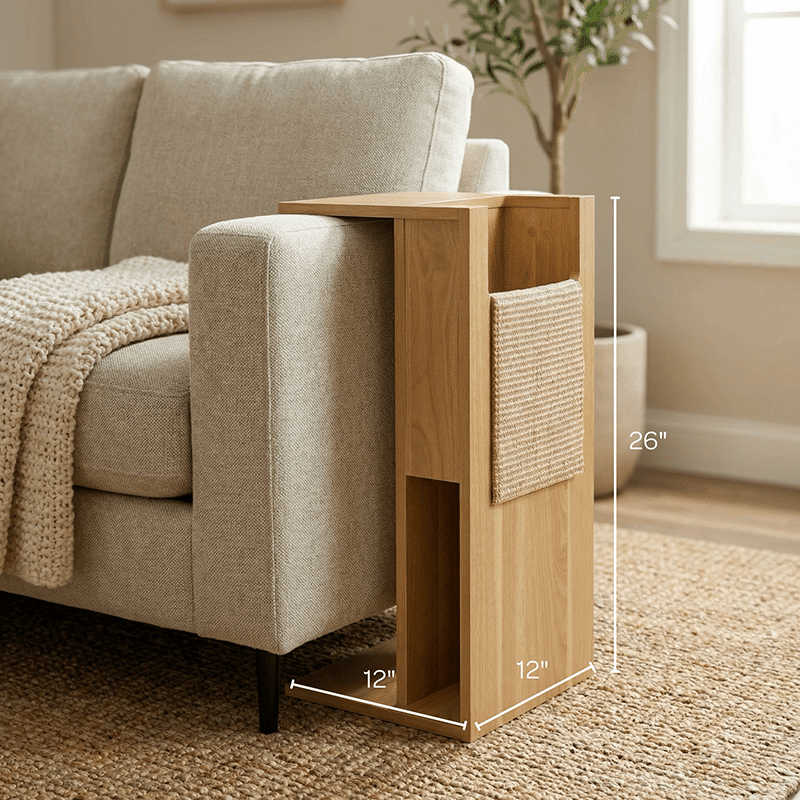 Jewl Side Table & Cat Scratcher