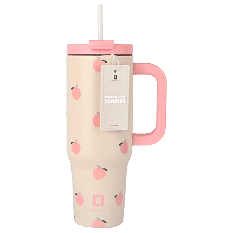 40oz Stainless Steel Tumbler with Straw