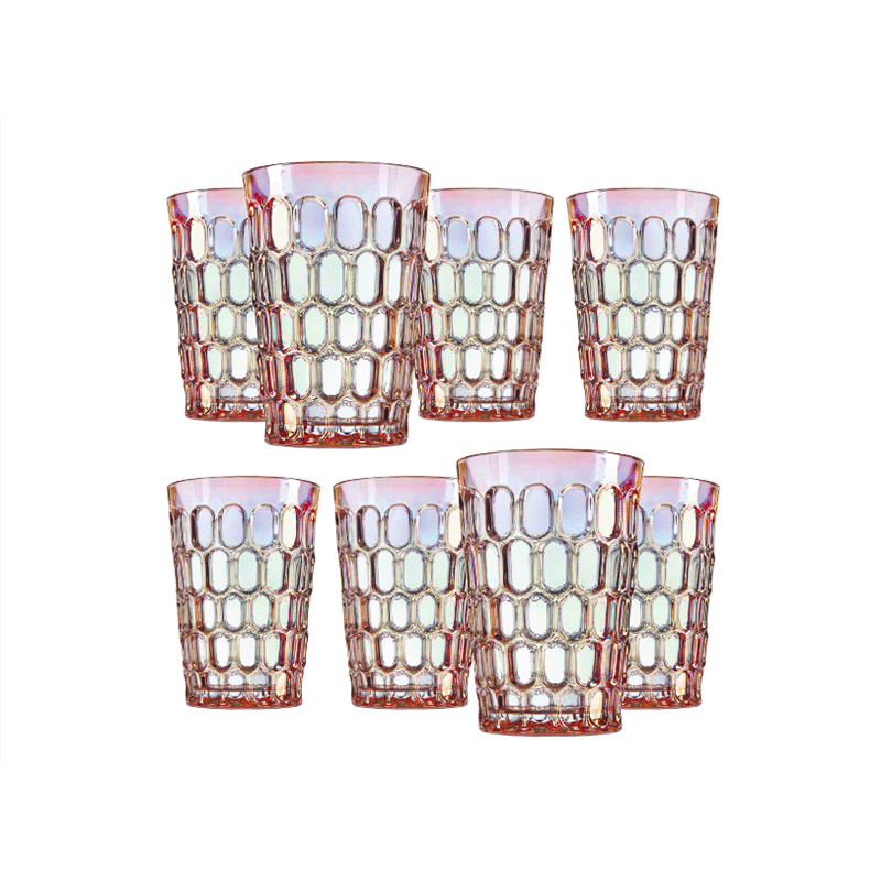 Rex Pink Highball Glasses (Set of 8)
