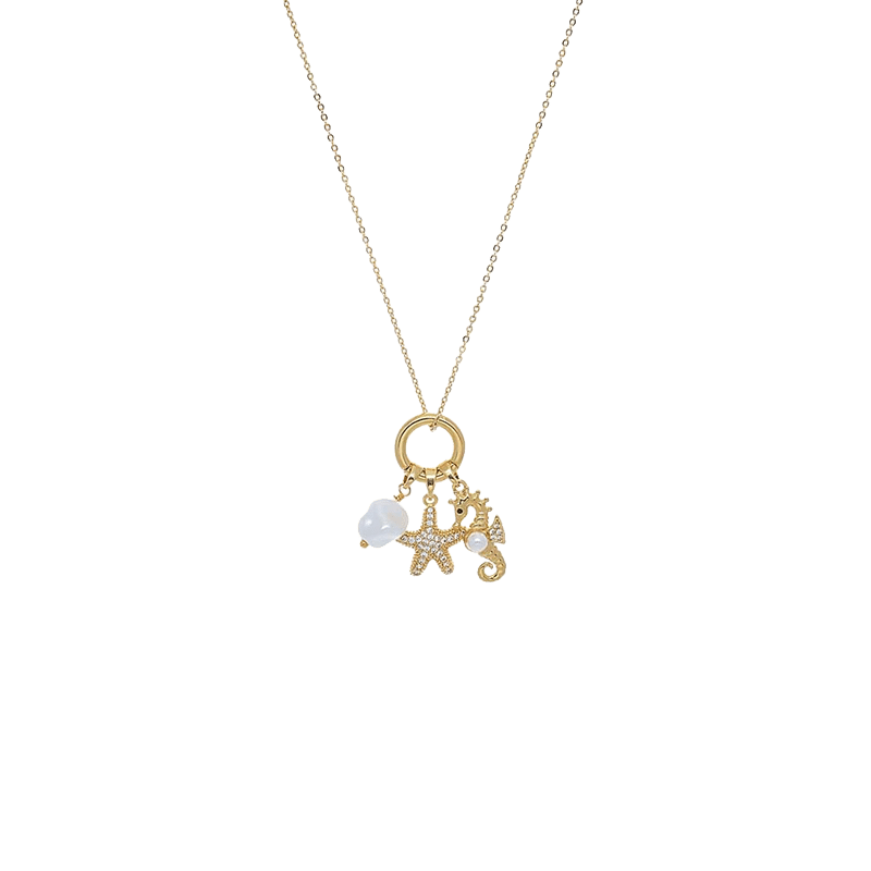 Down By The Shore Charm Necklace