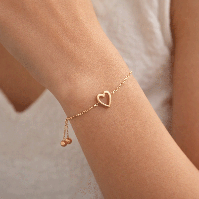 Triple Heart Chain Bracelet