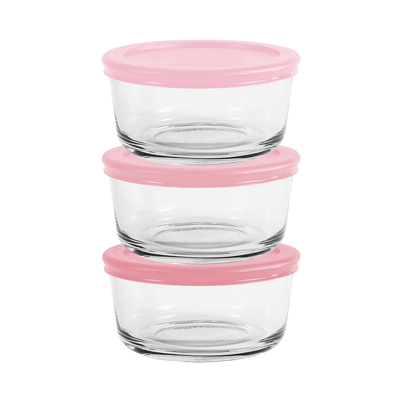 16oz Glass Containers w/ PP Lids