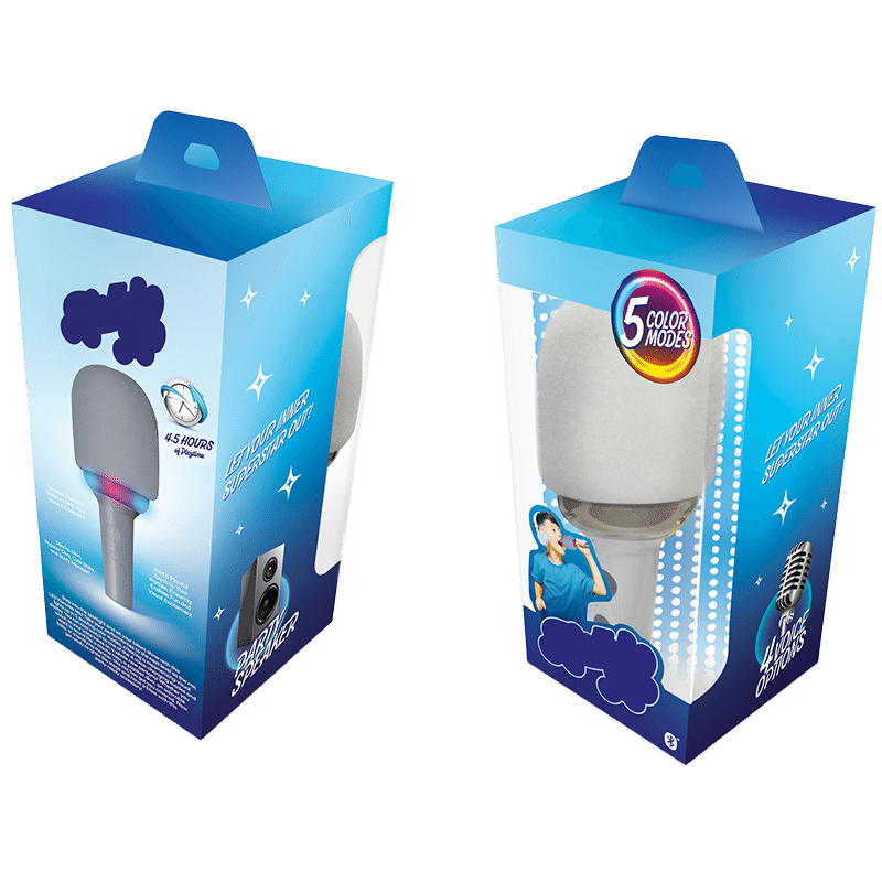 Wireless LED Karaoke Mic with Bluetooth Speaker