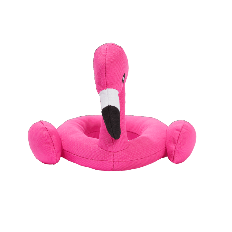 Flamingo Plush Dog Toy S/M