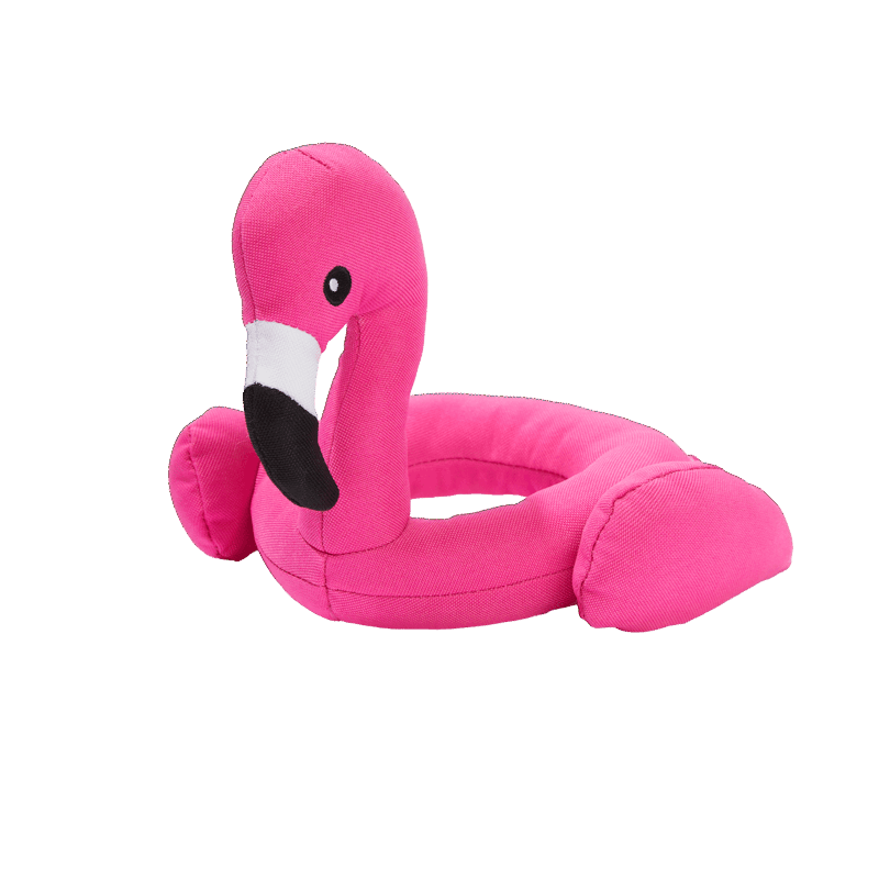 Flamingo Plush Dog Toy S/M