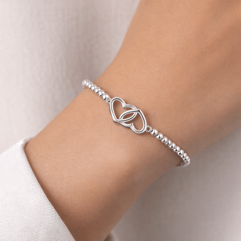 Intertwined Heart Bracelet
