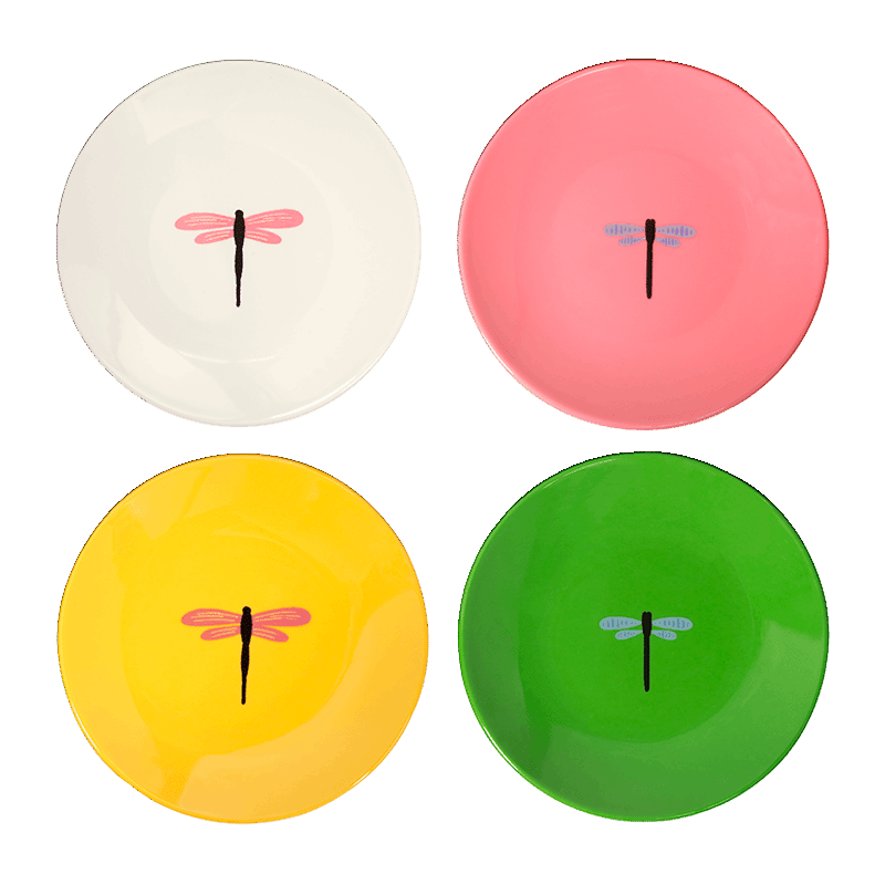 Tidbit Plate Set, Dragonfly