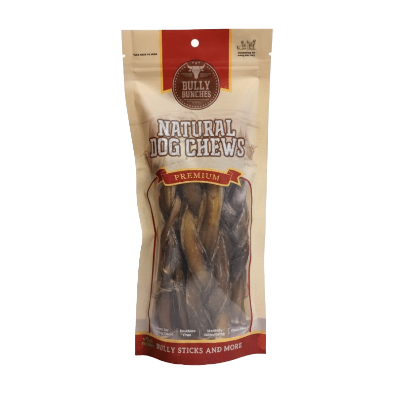 5 Inch Braided Bully Stick Bag