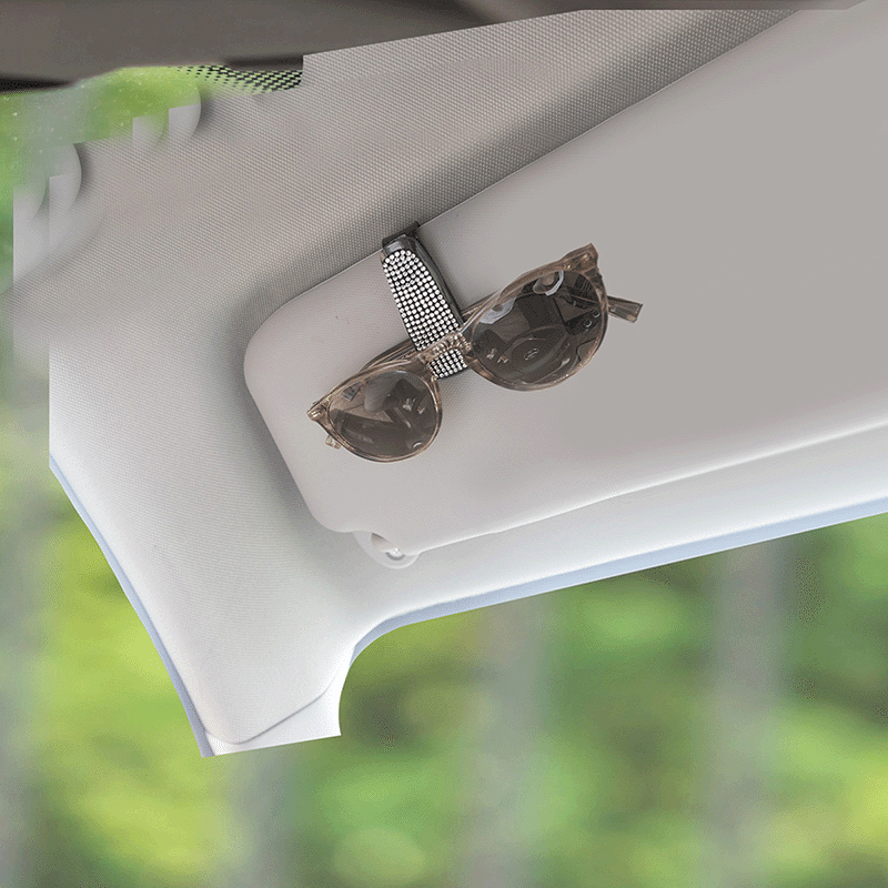 Rhinestone Car Visor Clip