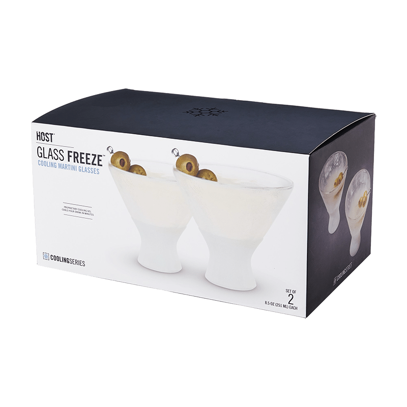 Glass Martini FREEZE (Set of 2)