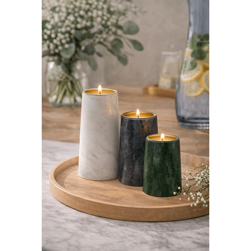 Marble Votive Holders